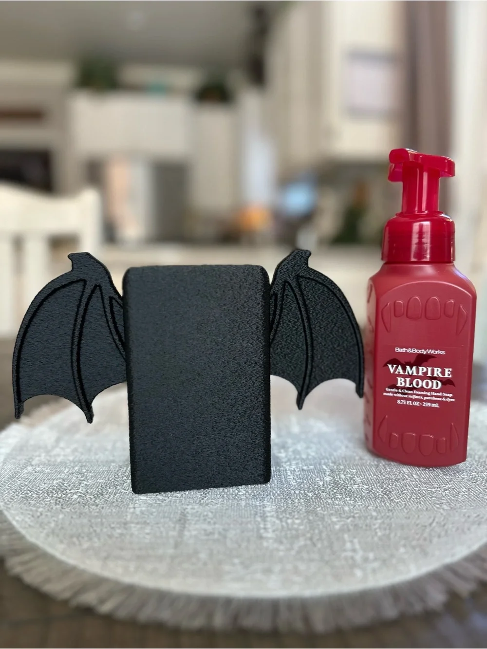 Halloween Bat Wing Soap Holder for Bath & Body Works Foaming Soap Bottles